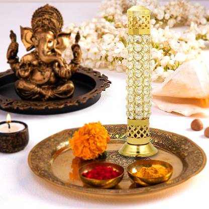 CrystalGuard Agarbatti Stand Pure brass (Incense Holder) Limited Stock Only