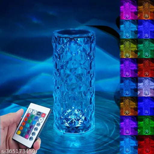 Flanxus Lamp for Bedroom - Transparent LED Night Lights USB Remote & Touch Control Night Lamp