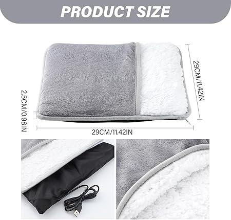 TechLifestyle Smart Heated Foot Warmer with Massage & Heat Therapy – Ultimate Comfort for Cold Feet & Pain Relief