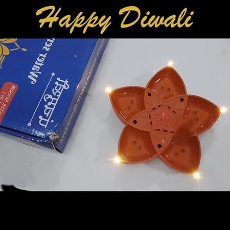 Eco-Friendly Water Sensor Panchmukhi LED Diya No Oil No Electricity