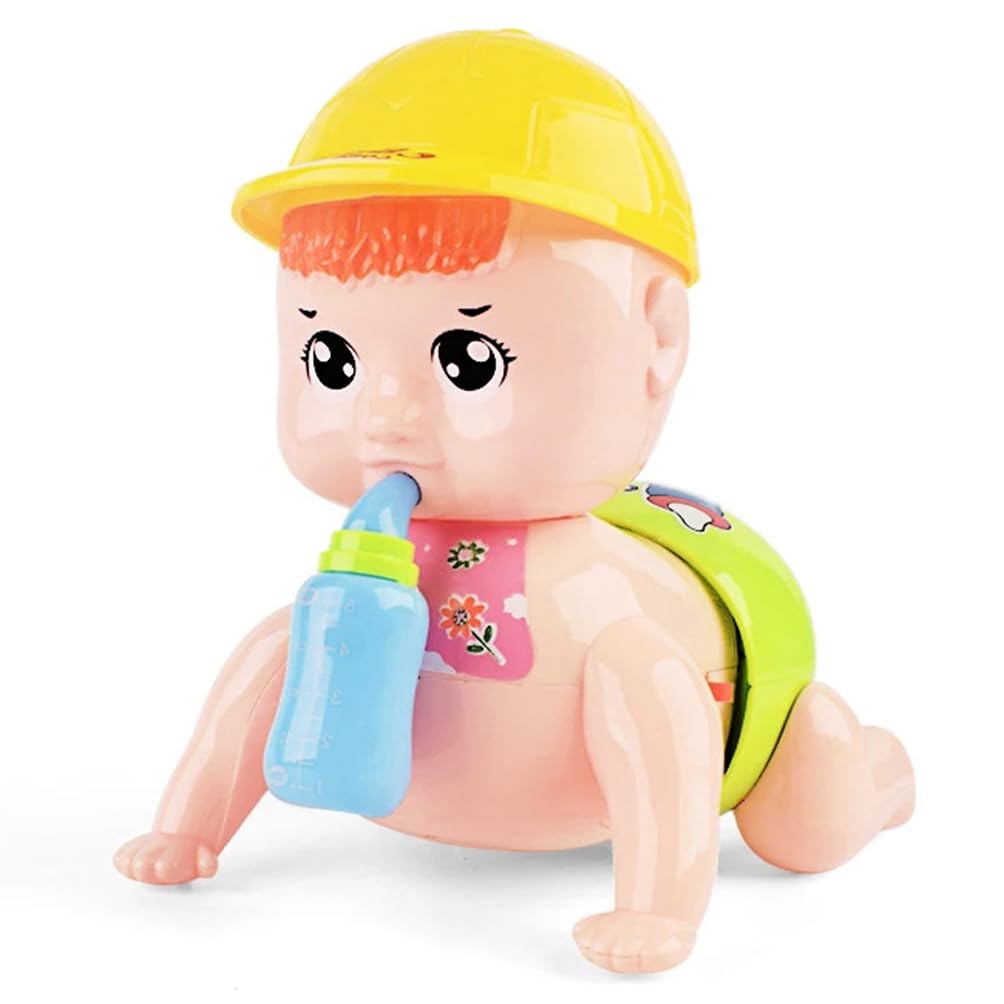 Interactive Musical Crawling Baby Toy with Flashing Lights & Fun Sounds for Infants and Kids