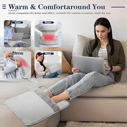 TechLifestyle Smart Heated Foot Warmer with Massage & Heat Therapy – Ultimate Comfort for Cold Feet & Pain Relief