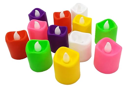 Flameless Multicolor Lighting LED Candle Bright Color Changing Smokeless