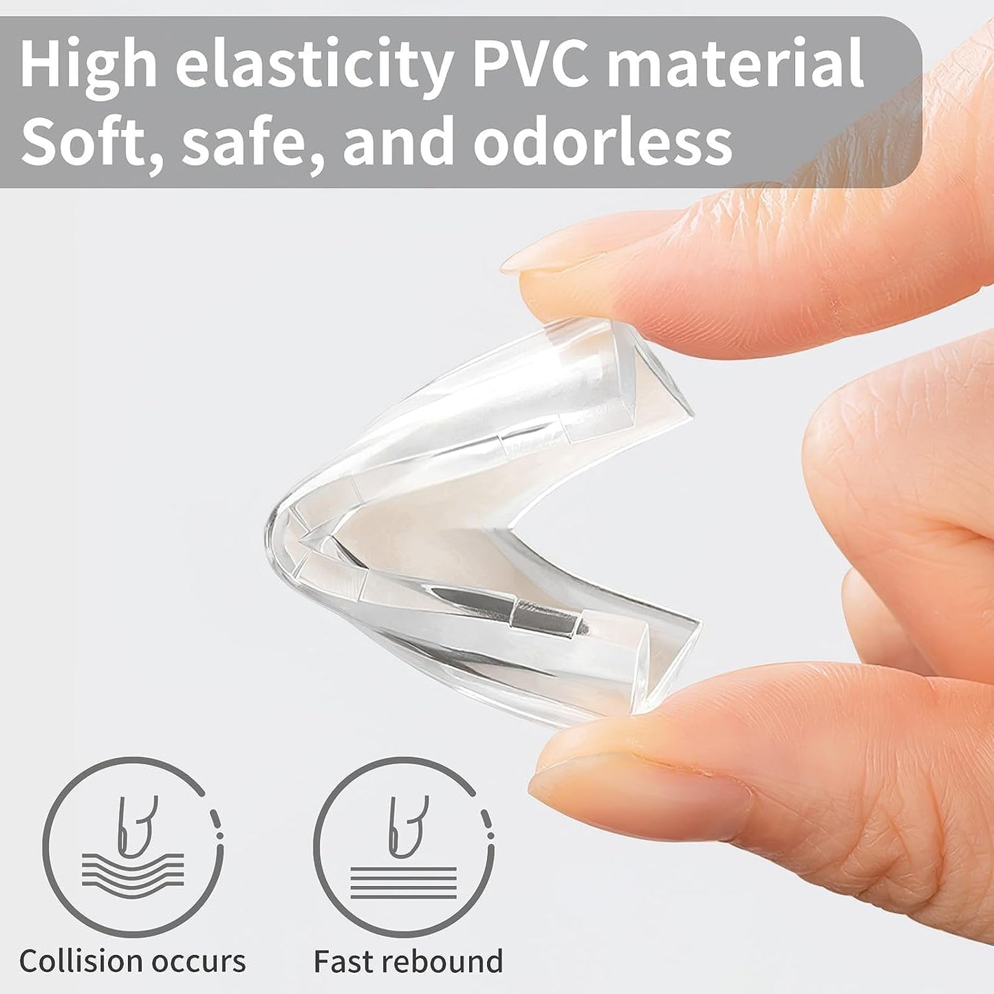 Silicone Baby Safety Corner Guards – Soft Edge Protectors for Tables, Beds & Furniture | Childproof Cushioning for Sharp Corners