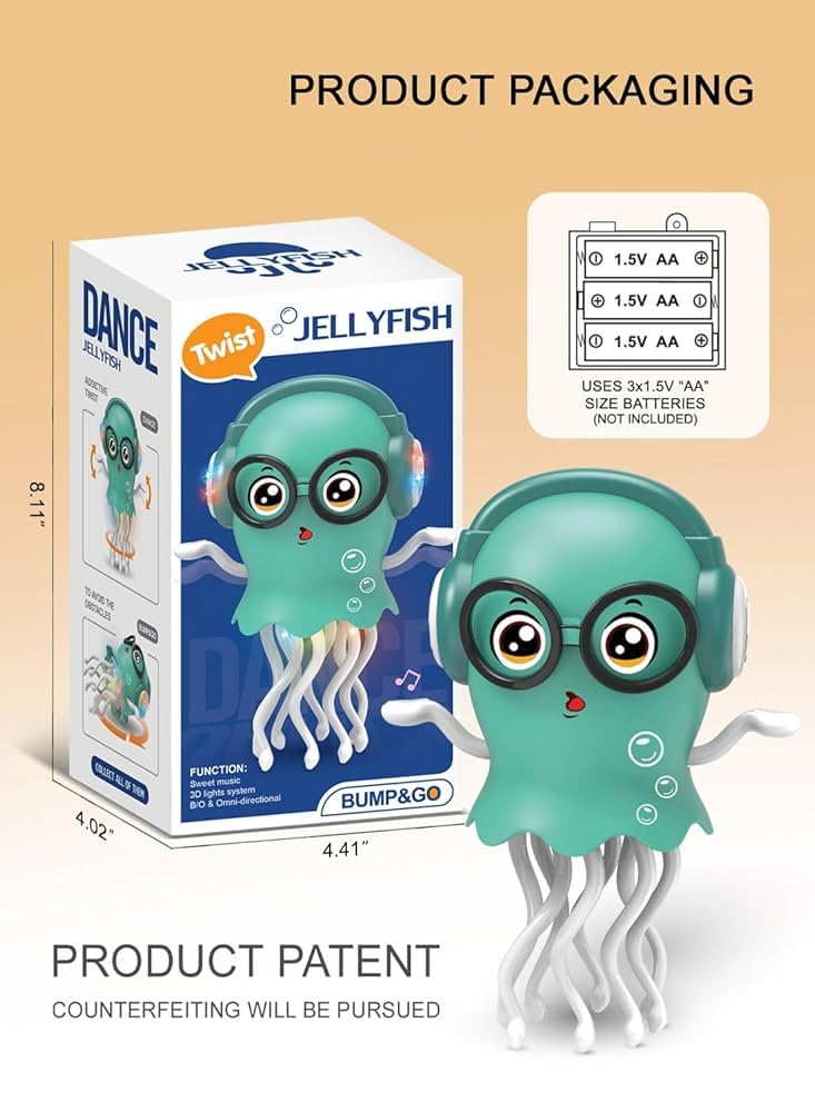 Interactive Jellyfish Toy – Musical Dancing Ocean Pet for Kids