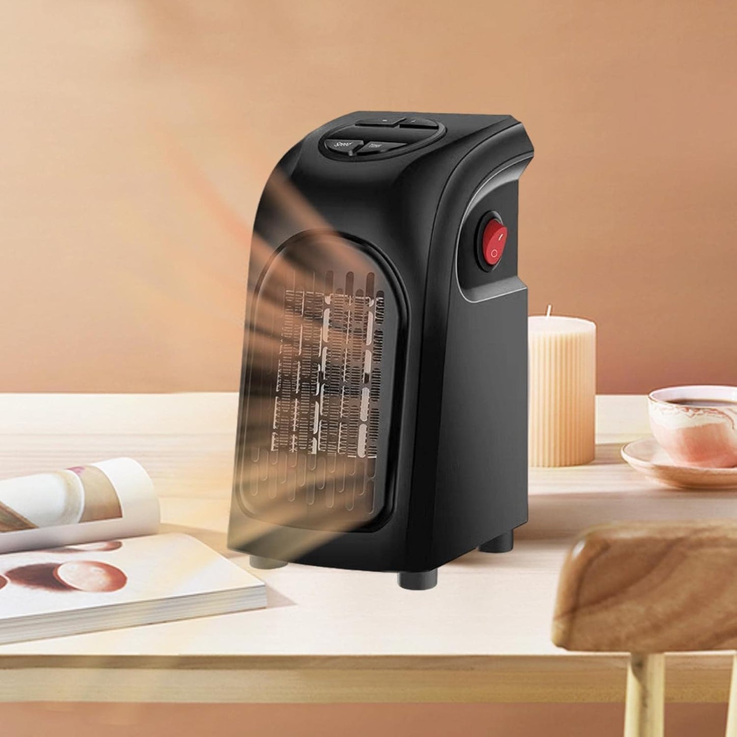 Wall-Mounted 400W Electric Convector Heater – Silent Infrared Room Heater for Bathroom, Bedroom & Greenhouse, Energy-Saving Indoor Heating