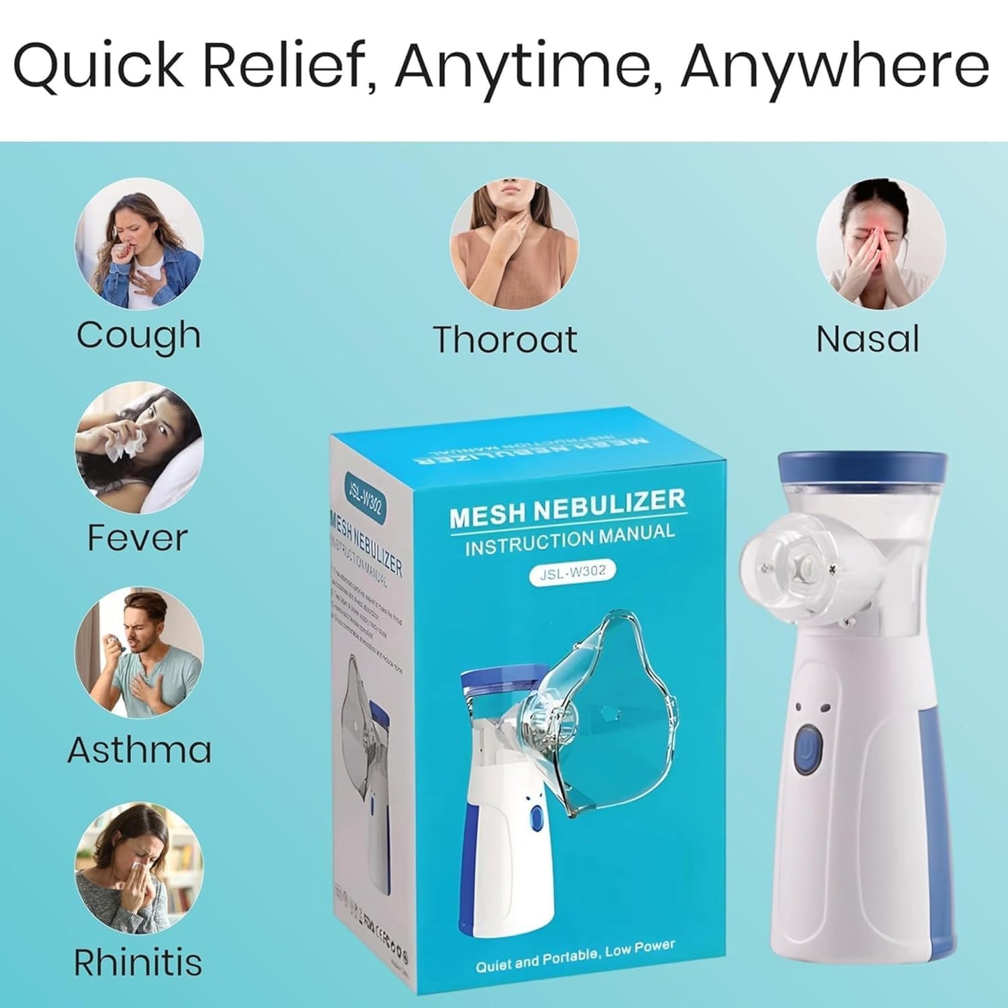 Wireless Nebulizer Machine for Easy Breathing Relief – Quiet & Travel-Friendly Design
