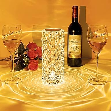 Flanxus Lamp for Bedroom - Transparent LED Night Lights USB Remote & Touch Control Night Lamp
