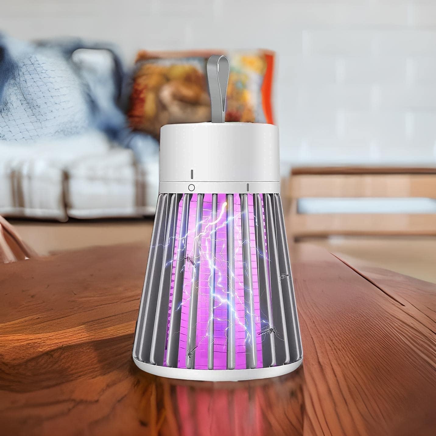 Eco-Friendly LED Mosquito Killer Lamp – USB-Powered Indoor Bug Zapper for Safe, Silent & Chemical-Free Pest Control – Non-Toxic, Energy-Efficient Insect Trap for Home, Office & Bedroom