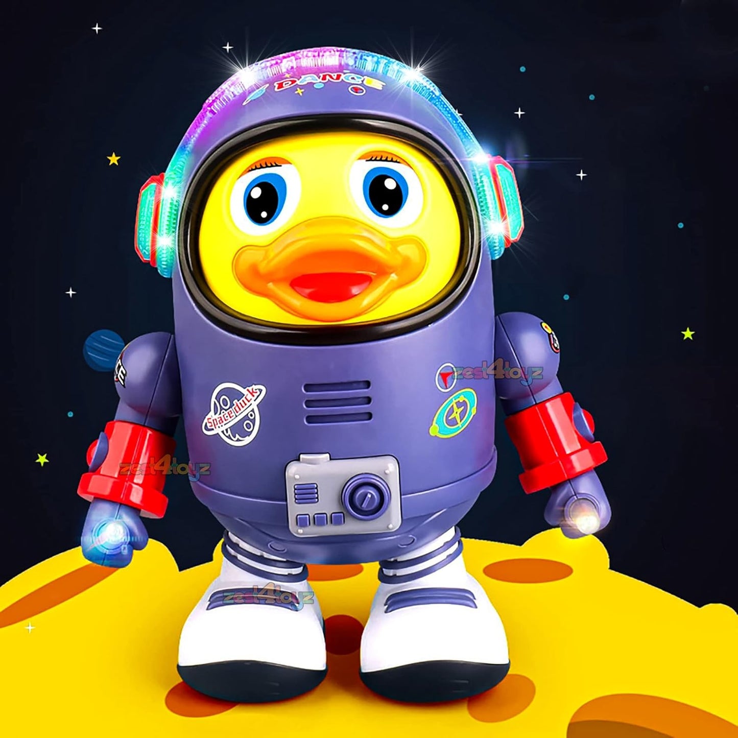 Kids Musical Duck Toy with Light Effects and Automatic Dancing Action