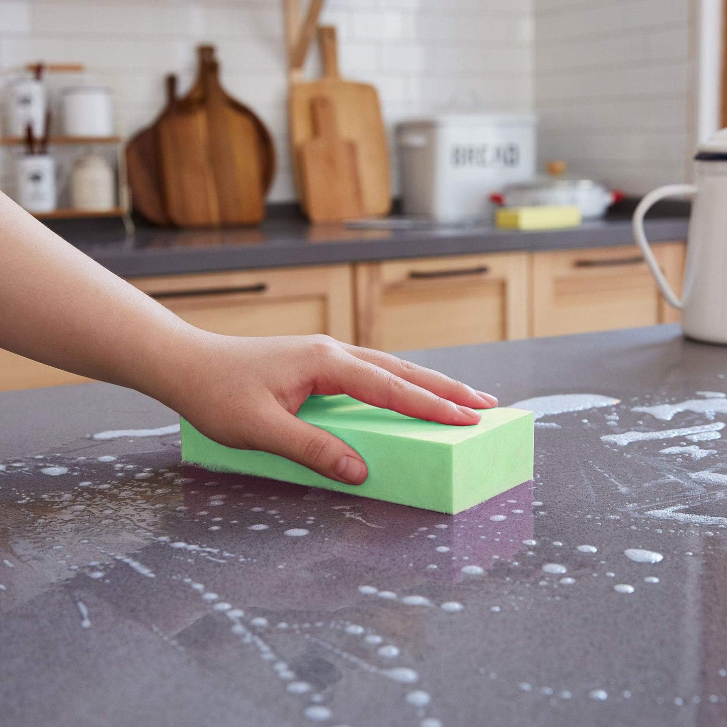 Multipurpose Sponge Cleaning Blocks (Pack of 4) for Household Use