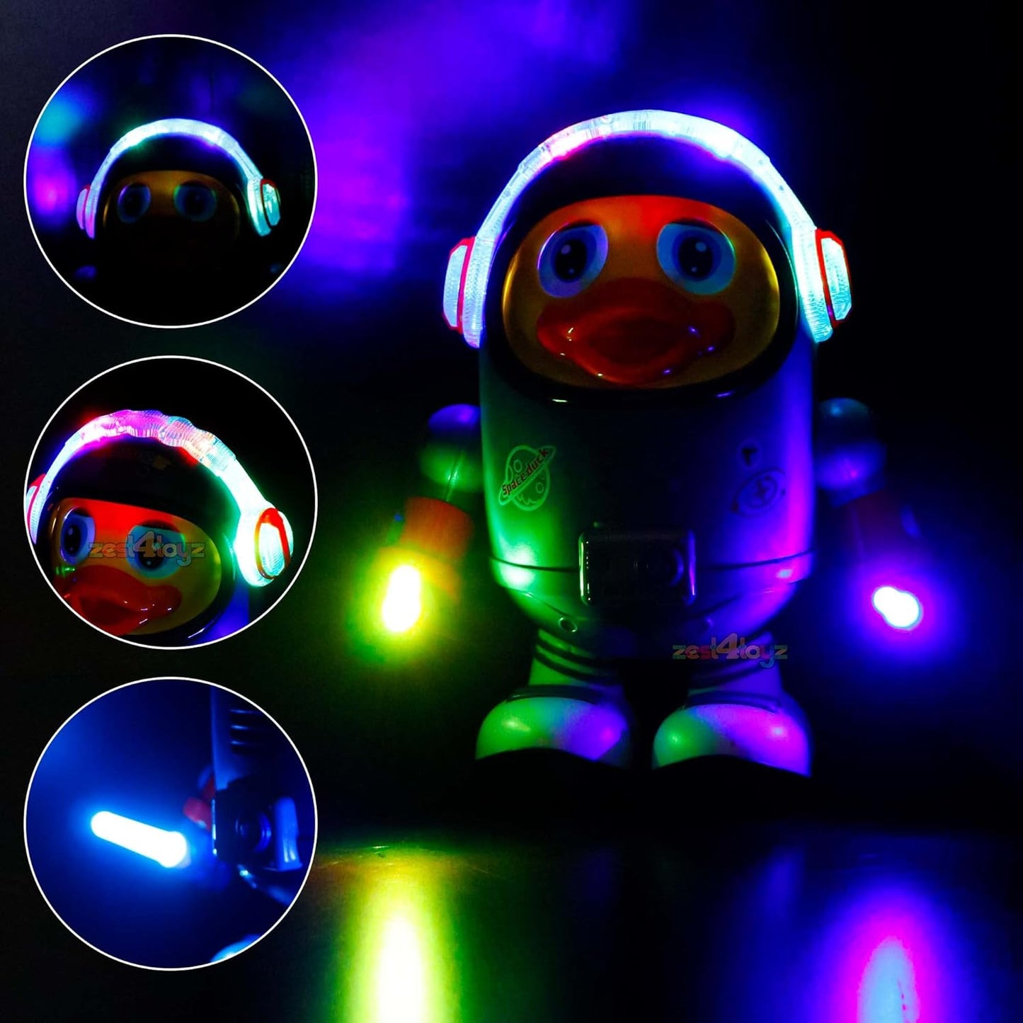 Kids Musical Duck Toy with Light Effects and Automatic Dancing Action