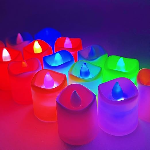 Flameless Multicolor Lighting LED Candle Bright Color Changing Smokeless