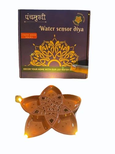 Eco-Friendly Water Sensor Panchmukhi LED Diya No Oil No Electricity